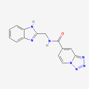 N-(1H-benzimidazol-2-ylmethyl)tetrazolo[1,5-a]pyridine-7-carboxamide