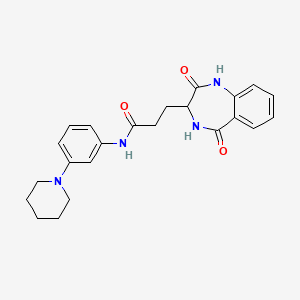 3-(2,5-dioxo-2,3,4,5-tetrahydro-1H-1,4-benzodiazepin-3-yl)-N-[3-(piperidin-1-yl)phenyl]propanamide