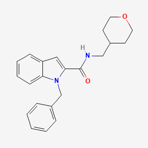 1-benzyl-N-(tetrahydro-2H-pyran-4-ylmethyl)-1H-indole-2-carboxamide