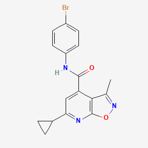 N-(4-bromophenyl)-6-cyclopropyl-3-methyl[1,2]oxazolo[5,4-b]pyridine-4-carboxamide