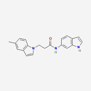 N-(1H-indol-6-yl)-3-(5-methyl-1H-indol-1-yl)propanamide