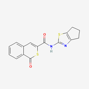 N-(5,6-Dihydro-4H-cyclopenta[D][1,3]thiazol-2-YL)-1-oxo-1H-isothiochromene-3-carboxamide