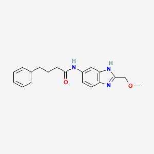 N-[2-(methoxymethyl)-1H-benzimidazol-5-yl]-4-phenylbutanamide