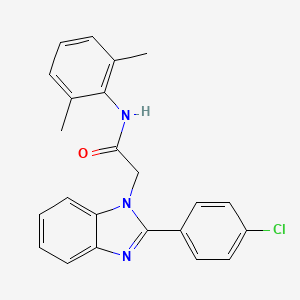 2-[2-(4-chlorophenyl)-1H-benzimidazol-1-yl]-N-(2,6-dimethylphenyl)acetamide