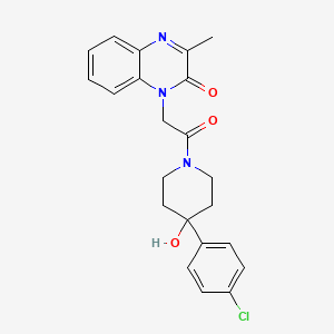 1-(2-(4-(4-chlorophenyl)-4-hydroxypiperidin-1-yl)-2-oxoethyl)-3-methylquinoxalin-2(1H)-one