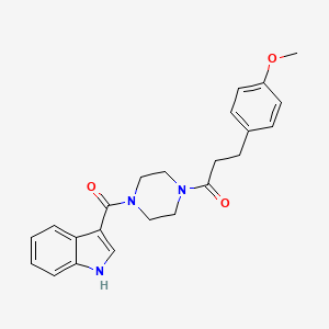 1-[4-(1H-indol-3-ylcarbonyl)piperazin-1-yl]-3-(4-methoxyphenyl)propan-1-one