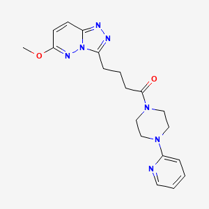 4-(6-Methoxy[1,2,4]triazolo[4,3-b]pyridazin-3-yl)-1-[4-(pyridin-2-yl)piperazin-1-yl]butan-1-one