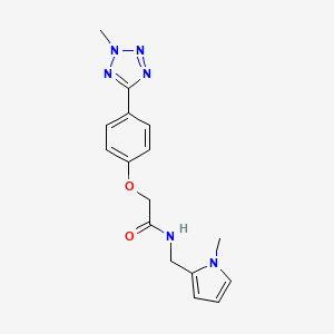 molecular formula C16H18N6O2 B10983331 N-[(1-methyl-1H-pyrrol-2-yl)methyl]-2-[4-(2-methyl-2H-tetrazol-5-yl)phenoxy]acetamide 