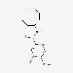 N-cyclooctyl-5-methoxy-4-oxo-4H-pyran-2-carboxamide