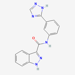 N-[3-(1H-1,2,4-triazol-3-yl)phenyl]-1H-indazole-3-carboxamide