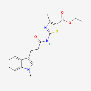 ethyl 4-methyl-2-{[3-(1-methyl-1H-indol-3-yl)propanoyl]amino}-1,3-thiazole-5-carboxylate