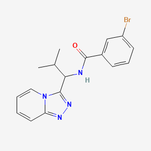 3-bromo-N-[2-methyl-1-([1,2,4]triazolo[4,3-a]pyridin-3-yl)propyl]benzamide