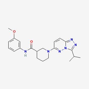 N-(3-methoxyphenyl)-1-[3-(propan-2-yl)[1,2,4]triazolo[4,3-b]pyridazin-6-yl]piperidine-3-carboxamide