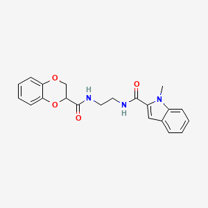 N-{2-[(2,3-dihydro-1,4-benzodioxin-2-ylcarbonyl)amino]ethyl}-1-methyl-1H-indole-2-carboxamide