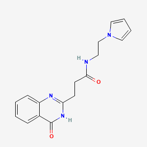 3-(4-hydroxyquinazolin-2-yl)-N-[2-(1H-pyrrol-1-yl)ethyl]propanamide