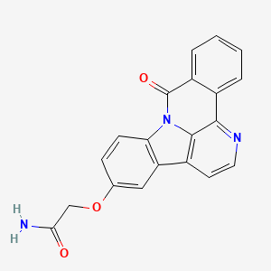 molecular formula C20H13N3O3 B10983453 2-[(9-Oxo-9H-isoquino[2,3,4-LM]beta-carbolin-5-YL)oxy]acetamide 