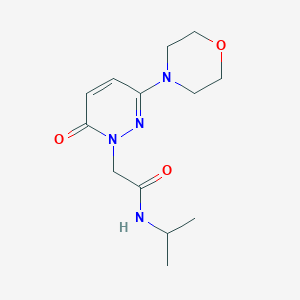 2-[3-(morpholin-4-yl)-6-oxopyridazin-1(6H)-yl]-N-(propan-2-yl)acetamide