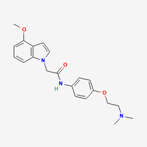 N-{4-[2-(dimethylamino)ethoxy]phenyl}-2-(4-methoxy-1H-indol-1-yl)acetamide