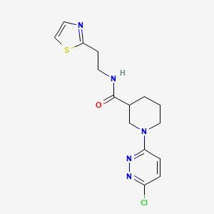 1-(6-chloropyridazin-3-yl)-N-[2-(1,3-thiazol-2-yl)ethyl]piperidine-3-carboxamide