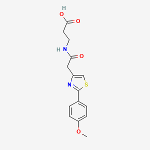 N-{[2-(4-methoxyphenyl)-1,3-thiazol-4-yl]acetyl}-beta-alanine