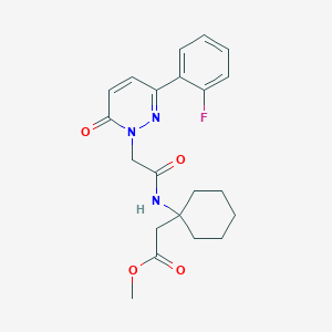 methyl [1-({[3-(2-fluorophenyl)-6-oxopyridazin-1(6H)-yl]acetyl}amino)cyclohexyl]acetate