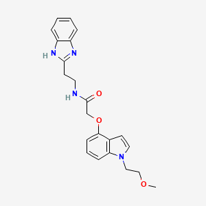 N-[2-(1H-benzimidazol-2-yl)ethyl]-2-{[1-(2-methoxyethyl)-1H-indol-4-yl]oxy}acetamide