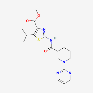 Methyl 5-(propan-2-yl)-2-({[1-(pyrimidin-2-yl)piperidin-3-yl]carbonyl}amino)-1,3-thiazole-4-carboxylate