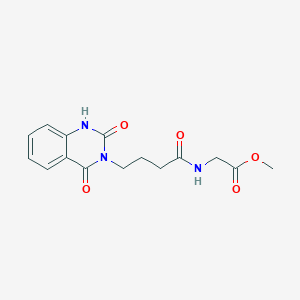 methyl N-[4-(2-hydroxy-4-oxoquinazolin-3(4H)-yl)butanoyl]glycinate