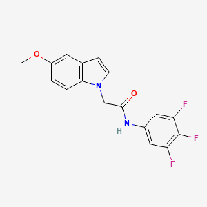 2-(5-methoxy-1H-indol-1-yl)-N-(3,4,5-trifluorophenyl)acetamide