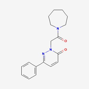 molecular formula C18H21N3O2 B10983770 2-(2-(azepan-1-yl)-2-oxoethyl)-6-phenylpyridazin-3(2H)-one 