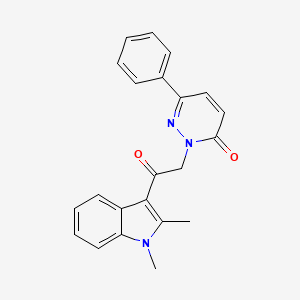 2-[2-(1,2-dimethyl-1H-indol-3-yl)-2-oxoethyl]-6-phenylpyridazin-3(2H)-one