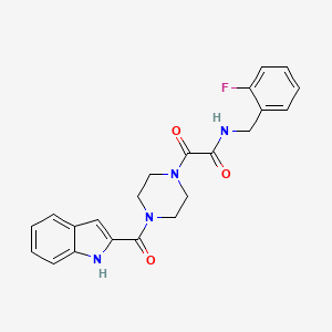 N-(2-fluorobenzyl)-2-[4-(1H-indol-2-ylcarbonyl)piperazin-1-yl]-2-oxoacetamide