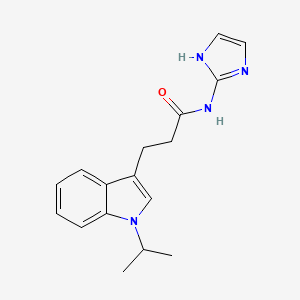 molecular formula C17H20N4O B10983812 N-(1H-imidazol-2-yl)-3-[1-(propan-2-yl)-1H-indol-3-yl]propanamide 