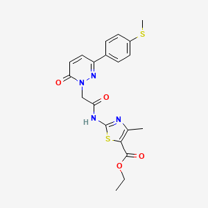 ethyl 4-methyl-2-[({3-[4-(methylsulfanyl)phenyl]-6-oxopyridazin-1(6H)-yl}acetyl)amino]-1,3-thiazole-5-carboxylate