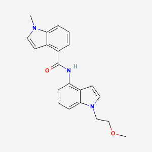 molecular formula C21H21N3O2 B10983851 N-[1-(2-methoxyethyl)-1H-indol-4-yl]-1-methyl-1H-indole-4-carboxamide 