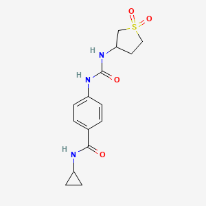 N-cyclopropyl-4-{[(1,1-dioxidotetrahydrothiophen-3-yl)carbamoyl]amino}benzamide