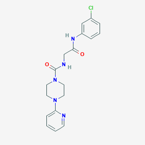 N-{2-[(3-chlorophenyl)amino]-2-oxoethyl}-4-(pyridin-2-yl)piperazine-1-carboxamide