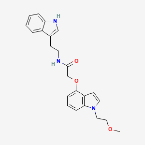 N-[2-(1H-indol-3-yl)ethyl]-2-{[1-(2-methoxyethyl)-1H-indol-4-yl]oxy}acetamide