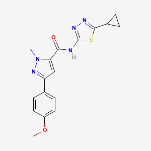 N-(5-cyclopropyl-1,3,4-thiadiazol-2-yl)-3-(4-methoxyphenyl)-1-methyl-1H-pyrazole-5-carboxamide