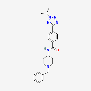 molecular formula C23H28N6O B10983993 N-(1-benzylpiperidin-4-yl)-4-[2-(propan-2-yl)-2H-tetrazol-5-yl]benzamide 