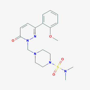 4-{[3-(2-methoxyphenyl)-6-oxopyridazin-1(6H)-yl]methyl}-N,N-dimethylpiperazine-1-sulfonamide