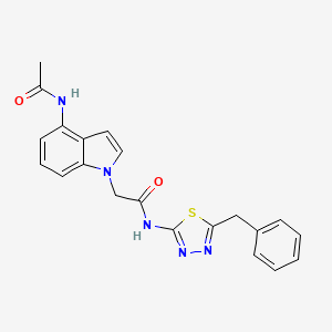 2-(4-acetamido-1H-indol-1-yl)-N-(5-benzyl-1,3,4-thiadiazol-2-yl)acetamide