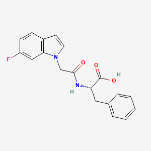 N-[(6-fluoro-1H-indol-1-yl)acetyl]-L-phenylalanine