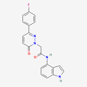 2-[3-(4-fluorophenyl)-6-oxopyridazin-1(6H)-yl]-N-(1H-indol-4-yl)acetamide