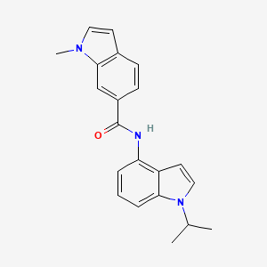 1-methyl-N-[1-(propan-2-yl)-1H-indol-4-yl]-1H-indole-6-carboxamide