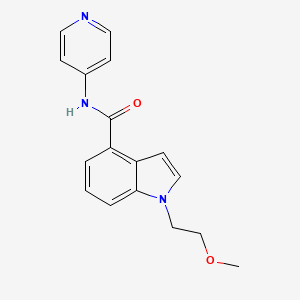 1-(2-methoxyethyl)-N-(pyridin-4-yl)-1H-indole-4-carboxamide