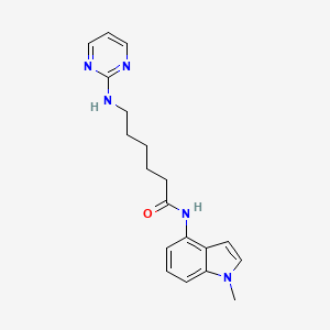 N-(1-methyl-1H-indol-4-yl)-6-(pyrimidin-2-ylamino)hexanamide