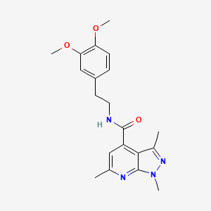 N-[2-(3,4-dimethoxyphenyl)ethyl]-1,3,6-trimethyl-1H-pyrazolo[3,4-b]pyridine-4-carboxamide