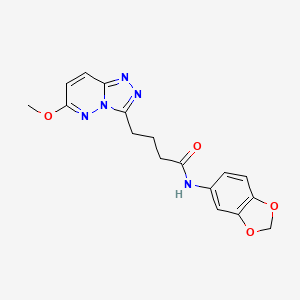 N-(1,3-benzodioxol-5-yl)-4-(6-methoxy[1,2,4]triazolo[4,3-b]pyridazin-3-yl)butanamide