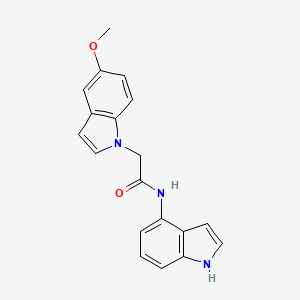 N-(1H-indol-4-yl)-2-(5-methoxy-1H-indol-1-yl)acetamide